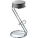 Zeta bar stool, gray, 2 pieces