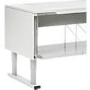 Zijbeschermplaten voor Treston QuatreX 750 mm, ESD geleidend, B 62 x D 748 x H 504 mm, lichtgrijs RAL 7035, 2 stuks