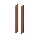 Zijpanelen X-TIME-WORK, 2 stuks, hoog B 38/30 mm, notenhout-Canaletto-patroon