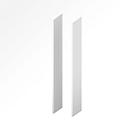 Zijpanelen X-TIME-WORK, 2 stuks, hoog B 38/30 mm, wit