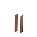 Zijpanelen X-TIME-WORK, 2 stuks, middel B 38/30 mm, notenhout-Canaletto-patroon
