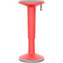 Zit-/sta-hulp interstuhl StandUP, incl. draagrail, in hoogte verstelbaar, B 330 x H 590 - 845 mm, kunststof, rood