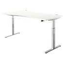 Zit-/stawerkplek, aanbouw links, B 1800 mm, wit 