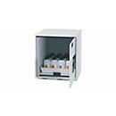 Zure en alkalische onderkast asecos SL-CLASSIC-UB, scharnierende deur, aanslag rechts, voorkant lichtgrijs, B 590 x D 570 x H 600 mm