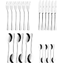  24-tlg Besteckset für 6 Pers., Edelstahl 18/10 poliert, Messer aus Klingenstahl, 2,2/2,0 mm