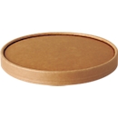  Deckel Papstar pure, für Salatschalen, Ø 150 mm, 50 Stk., Frischfaser-Karton, braun