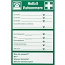 “Emergency numbers” sign