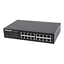 "Intellinet 16-Port Gigabit Ethernet Switch, 16-Port RJ45 10/100/1000 Mbps, IEEE 802.3az Energy Efficient Ethernet, Desktop, 19"" Rackmount - Switch - 16 Anschlüsse - an Rack montierbar"