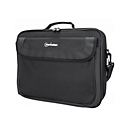 "Manhattan Cambridge Laptop Bag 15.6"", Clamshell Design, Black, LOW COST, Accessories Pocket, Document Compartment on Back, Shoulder Strap (removable), Equivalent to Targus TAR300, Notebook Case, Three Year Warranty - Notebook-Tasche"