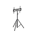 "Manhattan TV & Monitor Mount, Tripod Floor Stand, 1 screen, Screen Sizes: 37-65"", Black, VESA 200x200 to 600x400mm, Max 35kg, LFD, Lifetime Warranty - Aufstellung - Stativ - für Flachbildschirm - Schwarz"