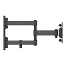 "Manhattan TV & Monitor Mount, Wall, Full Motion, 1 screen, Screen Sizes: 13-27"", Black, VESA 75x75 to 100x100mm, 20kg, Tilt & Swivel with 3 Pivots, Lifetime Warranty - Klammer - für LCD TV - Schwarz"
