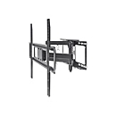 "Manhattan TV & Monitor Mount, Wall, Full Motion, 1 screen, Screen Sizes: 37-65"", Black, VESA 100x100 to 600x400mm, Max 40kg, LFD, Tilt & Swivel with 3 Pivots, Lifetime Warranty - Klammer - für LCD-TV / gekrümmter LCD-TV - Schwarz"