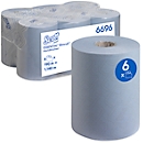  Rollo de papel Scott® Essential Slimroll 6696, 1 capa, 6 rollos de 190 m, total 1140 m, azul 