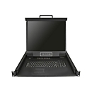 "StarTech.com 16 Port Rack KVM Konsole mit 1,8 m Kabeln - US Tastatur(QWERTY), Integrierter KVM Switch mit 19"" LCD Monitor - 1HE LCD KVM Konsole - OSD KVM - 50.000 MTBF - USB + VGA(RKCONS1916K) - KVM-Konsole - 48.3 cm (19"")"