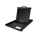 "StarTech.com 8 Port Rack KVM Konsole mit 1,8 m Kabeln - US Tastatur(QWERTY), Integrierter KVM Switch mit 19"" LCD Monitor - 1HE LCD KVM Konsole - OSD KVM - 50.000 MTBF - USB + VGA(RKCONS1908K) - KVM-Konsole - 48.3 cm (19"")"