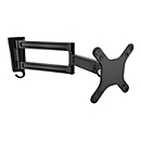 "StarTech.com Bras d'écran à montage mural - Double pivot - Support mural pour moniteur plat à fixation VESA jusqu'à 27"" 15 kg - kit de montage - bras réglable - pour Écran LCD - noir"