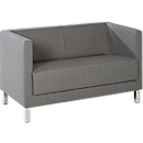 2-seater sofa Wienea, grey fabric