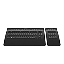 3Dconnexion Keyboard Pro with Numpad - Tastatur und Nummernfeld - USB - QWERTY - Nordisch