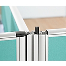 4 x 90° angle linking sound insulation system 40, for screen heights H 1200 mm