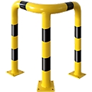 Aanrijdbeveiliging hoek-beschermbeugel, 1200 mm hoog, voor binnen