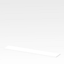 Abdeckplatte X-TIME-WORK, breit, B 2580 mm, Weiß