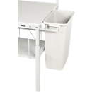 Abfallbehälter Serie TPB, für  Packtische der Serie TPB, Inhalt 60 l, mit Stahlhalterung, B 530 x T 280 x H 585 mm