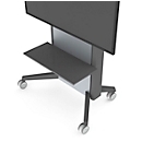 Ablage für Monitorständer SMS Presence, B 780 x T 350 x H 16 mm, bis 12 kg, anthrazitgrau