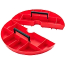 Ablageschale Toolbox, Kunststoff, 2-tlg., rot, Ø 420 x H 50 mm