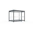Abri extérieur Köln K3 d/b WSM, l. 3180 x P 2165 x H 2510 mm, kit, gris anthracite RAL 7016