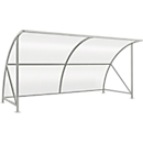 Abri extérieur modèle Bamberg, transparent, l. 4080 mm, galvanisé