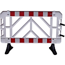Absperrgitter 2er Set, 1000 x 1500 mm, weiß-rot