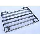 Abstreifrost für Grobschmutz für Stiefelreiniger, Edelstahl, B 400 x T 284 x H 36 mm