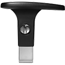 Accoudoirs Topstar, hauteur ajustable, chromé, noir