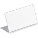 Acryl naambadges voor tafels, L-vorm, 52 x 100 mm, 10 stuks