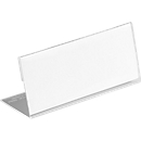 Acryl naambadges voor tafels, L-vorm, 61 x 150 mm, 10 stuks