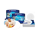 Actieset Verbatim CD-R AZO printable, 700 MB, spindel met 50 stuks 2-pack + 100 stuks papieren CD-hoezen