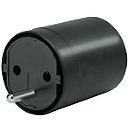 Adaptateur de prise DE sur CH, type T12, 3 broches, noir