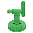 Adaptateur IBC DN50/2 pouces, avec petit robinet (système à clic)