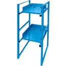 ADB Rayonnage pour fûts, pour 2x 30/60 litres, H 1200 x L 470 x P 650 mm, bleu clair RAL 5012