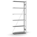Add-on boltless shelving Orion Plus, W 1000 x D 300 x H 2500 mm