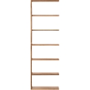 Add-on element Pombal, for Pombal shelf unit, 6 file heights, W 740 x D 340 x H 2240 mm, chipboard, walnut