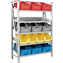 Additional module R 7000, 5 straight shelves, D 800 x W 995 mm