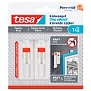 Adhesive nail tesa®, for wallpaper & plaster, adhesive force up to 1 kg, height adjustable, removable, 2 pieces
