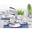 Adrina koffieservies, wit, porselein, 20 stuks