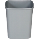 Afvalbak Probbax, 25 l volume, rechthoekig, polypropyleen, grijs