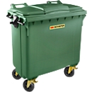 Afvalcontainer MGB 770 FD, kunststof, 770 l, groen