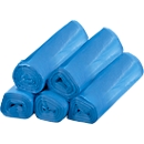 Afvalzakken - HDPE - 70 L - 10 micron - blauw  - 5 rollen à 50 stuks