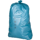 Afvalzakken Premium, materiaal LDPE, blauw, 120 liter, 250 stuks