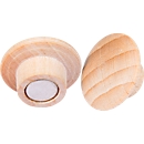 Aimant Legamaster WOODEN, 5 pièces, pour tableaux blancs et en verre Legamaster, ⌀ 25 x H 15,5 mm, bois de hêtre, peint