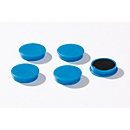 Aimants puissants, Ø 30 mm, force d'adhérence env. 700 g, 5 p., bleu